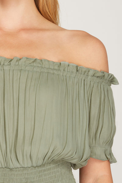 SWEET GIRL SLEEVELESS RUFFLED TOP