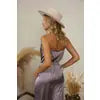 Cool And Casual Cowl Neck Satin Jogger Jumpsuit