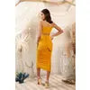 Tropical Dreams Ruched Body Con Midi Dress