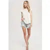 LACE TRIM BABYDOLL PEASANT TOP